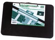 gbc Cartella portablocco in PVC con bloccafogli in metallo e gancio per appendere. Sul retro tasca personalizzabile portabiglietto da visita Orizzondale, formato: 32x23 cm LEB7713