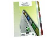 gbc Intercalari a 6 tasti colorati in cartoncino 240gr formato: 22,5x29,5cm, perforazione universale, 6 fogli LEB8406