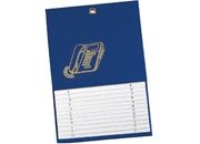 gbc Rubrica telefonica murale in vinyl, capacit� 270 numeri telefonici Formato: 15,5x24 cm LEB884