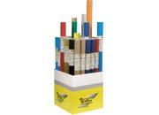 gbc Cartoncino ondulato folia in rotoli COLORI ASSORTITI. Formato: 50x70cm, espositore da 45 rotoli LEBJ345