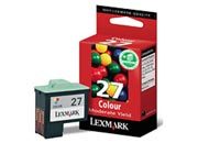 consumabili 10NX227E  LEXMARK CARTUCCIA INK-JET COLORE N27 PLUS COLOR JETPRINTER/13/23/25/33/35/600 LEXMARK I/3 MULTIFUNCIN X/74/75/1110/1130/1150/1180 LEX10NX227E