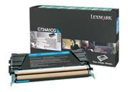 consumabili C736H1CG  LEXMARK TONER LASER CIAN0 10.000 PAGINE PACK 1 RESTITUIBILE C/736/736DN/736DTN/736N X/736/736N/736DE/738/738DE/738DTE LEXC736H1CG