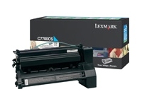 consumabili C7700CS  LEXMARK TONER LASER CIAN0 6.000 PAGINE RESTITUIBILE LEXMARK C/770/772 X/772 LEXC7700CS