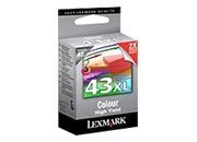 consumabili 18YX143E  LEXMARK CARTUCCIA INK-JET COLORE N43XL LEX18YX143E