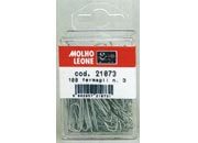 gbc Fermagli zincati misura 3, 28mm, punta triangolare scatola appendibile MOL21073