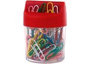 gbc Dispenser con coperchio magnetico per fermagli colorati misura 3 (28mm) dimensioni del dispenser: mm 60x60, altezza 85 MOL21802