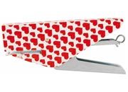 gbc Cucitrice a pinza Molho Leone Red Heart in acciaio stampato, utilizza punti passo 6 (64-48), capacit di cucitura: 18 fogli, profondit di cucitura: 40mm, compresa scatola da 1000 punti con la stessa fantasia della cucitrice, linea Funny desk by Molho Leone MOL64003