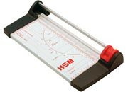 gbc Taglierina a lama rotante, luce di taglio 46cm taglia fino a 6 fogli di carta, lama autoaffilante, piano di taglio centimetrato MOL74606