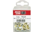 gbc Puntine ricoperte in plastica colorata bianche, scatola appendibile MOL75225