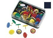 gbc Puntine ricoperte in plastica colorata NERE MOL75531