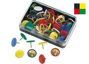 gbc Puntine ricoperte in plastica colorata COLORI ASSORTITI MOL75535