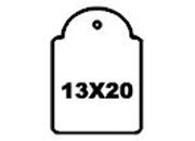 gbc Etichette con filo, 13x20mm filo e cartoncino color bianco. Ideali per gioiellerie, ottici, ecc. api387, api7008, A387, A7008, 87108, 87008 MOL87008