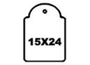 gbc Etichette con filo, 15x24mm filo e cartoncino color bianco. Ideali per gioiellerie, ottici, ecc. api388, api7009, A388, A7009, 87109, 87009 MOL87009