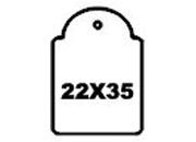 gbc Etichette con filo, 22x35mm filo e cartoncino color bianco. Ideali per gioiellerie, ottici, ecc. api390, api7011, A390, A7011, 87111, 87011 MOL87011