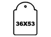 gbc Etichette con filo, 36x53mm filo e cartoncino color bianco. Ideali per gioiellerie, ottici, ecc. api392, api7013, A392, A7013, 87113, 87013 MOL87013