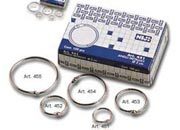 gbc Anelli apribili 35mm anelli apribili per rilegatura, in metallo cromato, diametro 35mm NIJ453