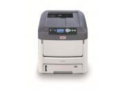 consumabili Stampante laser a colori oki C711WT Stampante a tecnologia Digital LED in formato A4, 8 ppm a colori (modalit transparency) e 34 ppm a colori (carta comune), risoluzione ProQ2400 Multilevel, 1200 x 600 dpi, 600 x 600 dpi, driver per Windows XP Home, XP Professional (32 bit e 64 bit), Server 2003 (32 bit e 64 bit), Server 2008 (32 bit e 64 bit), Server 2008 R2 (64 bit), Vista (32 bit e 64 bit), 7 (32 bit e 64 bit), Mac OS X 10.4 - 10.7.x, linguaggio di stampa PostScript 3 emulazione, 80 font PostScript, interfaccia parallela bidirezionale IEEE 1284, USB ad alta velocit, Ethernet 10/100 Base-TX, memoria RAM 256 MB, cassetto carta da 530 fogli, alimentatore frontale automatico da 100 fogli. Cartucce toner (CMY) in dotazione fino a 4.000 pagine (ISO/IEC 19798) e cartuccia toner bianco fino a 2.300 pagine al 5% di copertura. Ga OKI01329701
