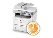 consumabili Multifunzione Laser bianco e nero OKI MB470 Multifunzione a lastra piana, 28 ppm mono, risoluzione 1.200 x 1.200 dpi reali, scanner colore 48 bit con 256 livelli di grigio. OKI44306622