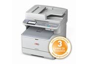 consumabili Multifunzione Laser a colori OKI MC361dn Multifunzione a tecnologia Digital LED, lastra piana, 22 ppm a colori e 24 ppm in b/n, risoluzione ProQ2400 Multilevel, 1.200 x 600 dpi e 600 x 600 dpi, R-ADF da 50 fogli, scanner colore a 48 bit, risoluzione ottica 1200 x 1200 dpi, memoria 256 MB, linguaggi di stampa: PCL5c, PCL6 (XL3.0), emulazione PostScript 3, SIDM (IBM-PPR, EPSON-FX), driver per Windows 2000, XP Home, XP Professional (32 bit e 64 bit), Server 2003 (32 bit e 64 bit), Server 2008 (32 bit e 64 bit), Server 2008 R2, Vista (32 bit e 64 bit), Windows 7 (32 bit e 64 bit), Mac OS X 10.3.9 - 10.6.4, unit� fronte/retro, cassetto carta da 250 fogli, alimentatore frontale automatico da 100 fogli, funzioni di stampa, copia, scansione, fax. Scansione verso FTP, HTTP, chiavetta USB, e-mail, TWAIN e CIFS, Nuance PaperPort, Nuance Omn OKI44473104