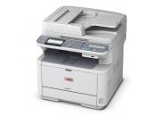 consumabili Multifunzione laser bianco e nero OKI MB471dn Multifunzione a lastra piana, 33 ppm mono, risoluzione 1.200 x 1.200 dpi, 600 x 600 dpi, scanner colore a 48 bit, risoluzione scanner 1.200 x 1.200 dpi, scansione verso FTP, HTTP, memoria USB, e-mail, TWAIN, CIFS e scansione ad applicazione e fax dall’utility Actkey, PCL6 (XL3.0), PCL5e, SIDM (IBM-PPR, EPSON-FX), memoria 256 MB, driver per Windows XP (32 bit e 64 bit), Server 2003 (32 bit e 64 bit), Server 2008 (32 bit e 64 bit), Server 2008 R2 (64 bit), Vista (32 bit e 64 bit), Windows 7 (32 bit e 64 bit), Mac OS X 10.4.0 o successivo, cassetto carta da 250 fogli, alimentatore frontale automatico da 100 fogli, RADF da 50 fogli, unit fronte/retro, USB 2.0 frontale per dispositivi di memorizzazione, USB 2.0 posteriore per collegamento a host, Ethernet 10/100 Base-TX. Funzioni di stampa, co OKI44871104