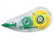 gbc Nastro evidenziatore rimovibile riutilizzabile -Move a Light- Pentel  GIALLO, altezza 6mm, in pratico dispenser ricaricabile PEN7821300