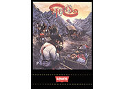 gbc Quaderno Maxi Levi's, formato A4, quadro da 4mm 72 facciate, carta da 70gr, rilegatura con punto metallico a sella, senza frontespizio PIG342427e