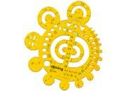 gbc Mascherina normografo per Rapidograph, 842677 Made in Germany ROR842677