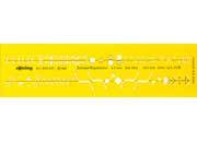 gbc Mascherina normografo per Rapidograph SchweiBsymbole 3,5mm, DIN 1912, iso-sis 2553 Made in Germany ROR850631