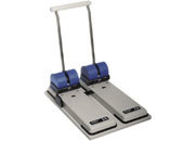 gbc Perforatore Skre-Perfo 14 Duo DOPPIO facilit d'uso grazie a una lunga leva. Distanza tra i fori 8 cm. Perfora fino a 140 fogli (14mm). Con barra di regolazione. MADE IN GERMANY SKR816