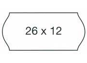 gbc Etichette 26x12 prezzatrice, PERMANENTI, BIANCO adesivo PERMANENTE, a onda, Markin, per prezzatrici Motex 2612, Airex Meto Prix, Tovel, Open SOG3502612PER
