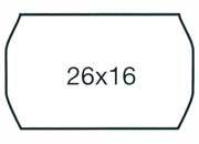 gbc Etichette26x16mm PrezzatriciMotex2616, Bianco, AdesivoRimovibile BIANCO, adesivo RIMOVIBILE, a onda, markin, per prezzatricI Motex 2616, Airex Meto Prix, Tovel Open SOG3502616RIM