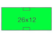 gbc Etichette 26x12 per prezzatrice Towa VERDE fluorescente, adesivo PERMANENTE, per prezzatrice Towa gw SOG350GWVE