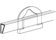 gbc Appendino Jolly universale si inserisce in qulsiasi listello plastico per poterlo appendere TOGb1appj
