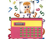 gbc La calcolatrice di BARBIE.  ROSA CICLAMINO. Calcolatrice portatile W-6100. Alimentazione a batteria, dimensioni 55x90x6mm, 4 operazioni, percentuale, radice quadrata, memorie WILw6100