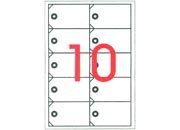 legatoria Etichette Pendenti. con foro 38x80mm API10149.