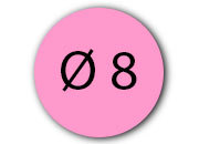 wereinaristea Bollini autoadesivi, CartaROSA, diametro 8 API114308.