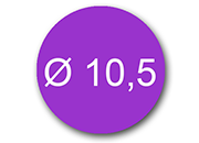 wereinaristea Bollini autoadesivi, CartaVIOLA, diametro 10,5 API11480.
