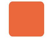 wereinaristea Bollini autoadesivi quadrati colorati, ARANCIONE, 20x20mm in rotolo da 1770 etichette.