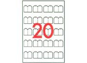 legatoria Etichette Pendenti. con foro 22x35mm API11945.