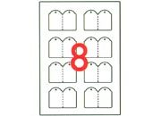 legatoria Etichette Pendenti. con foro 36x53mm API11947.