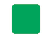 wereinaristea Bollini autoadesivi quadrati colorati, VERDE, 15x15mm in rotolo da 2832 etichette.