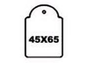 gbc Etichette con filo, 45x65mm filo e cartoncino color bianco. Ideali per gioiellerie, ottici, ecc. api395 API395