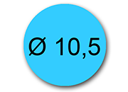 wereinaristea Bollini autoadesivi, CartaAZURRO, diametro 10,5 API4852.