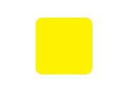 wereinaristea Bollini autoadesivi quadrati colorati, GIALLO, 10x10mm in rotolo da 6372 etichette.