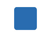 wereinaristea Bollini autoadesivi quadrati colorati, BLU, 10x10mm in rotolo da 6372 etichette.