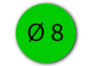 wereinaristea Bollini autoadesivi, CartaVERDE, diametro 8 in foglietti formato A5 (148x210mm), 294 etichette per foglio API114301