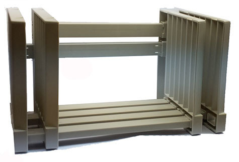 gbc Porta 20-40 cd-dvd  modulo per l`archiviazione estendibile atto a contenere fino a 40 CD con custodie.  Divisori mobili per il raggruppamento delle custodie. Impilabile con altri moduli. Colore Grigio.