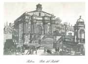 gbc Padova, Porta del Portello Biglietto in cartoncino pregiato piegato sul lato corto. Dimensioni chiuso: 14,5x11cm. Dimensioni aperto: 29x11cm. Stampa artistica Bae6