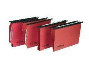 acco Cartella sospesa Bertesi cassetto 33cm/v Cartesio. Interasse 33cm. Fondo a -V-. In cartoncino kraft 240gr rivett0ato arancio. aste di sospensione in polystirene nero. lenticolare lungo 310mm..