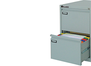 gbc Classificatore a 2 cassetti in metallo per cartelle sospese GRIGIO. Finitura superficiale liscia.  BER4002